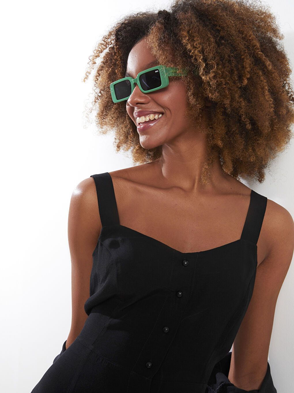 Robe en Viscose à Encolure Cœur et Bretelles Droites pour Femmes-3