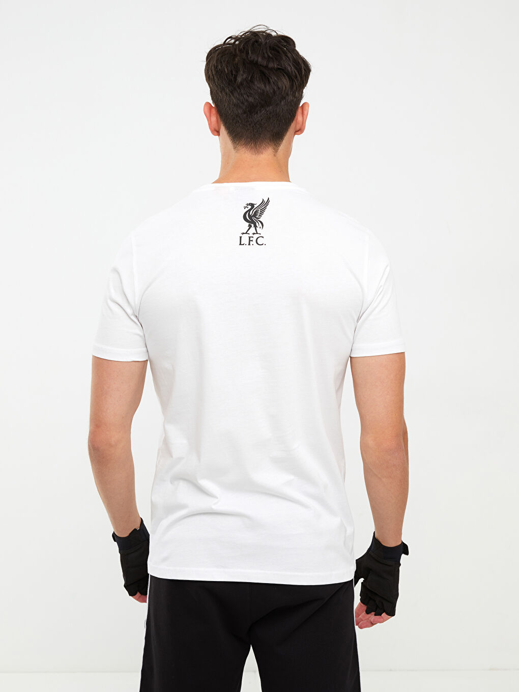 تيشيرت رياضي مطبوع ليفربول كم قصير برقبة دائرية للرجال-4