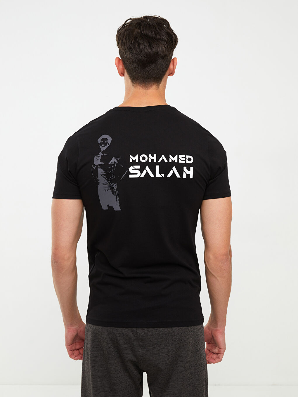 Ерлерге арналған ливерпуль принтті жанкүйерлік спорттық футболка-4