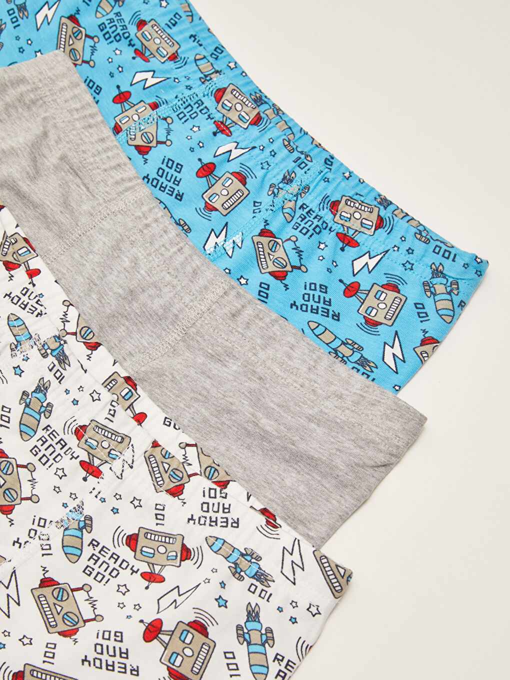 LCW Kids Bedruckte Baumwoll-Boxershorts für Jungen, 3er-Pack -S2G941Z4-LU8