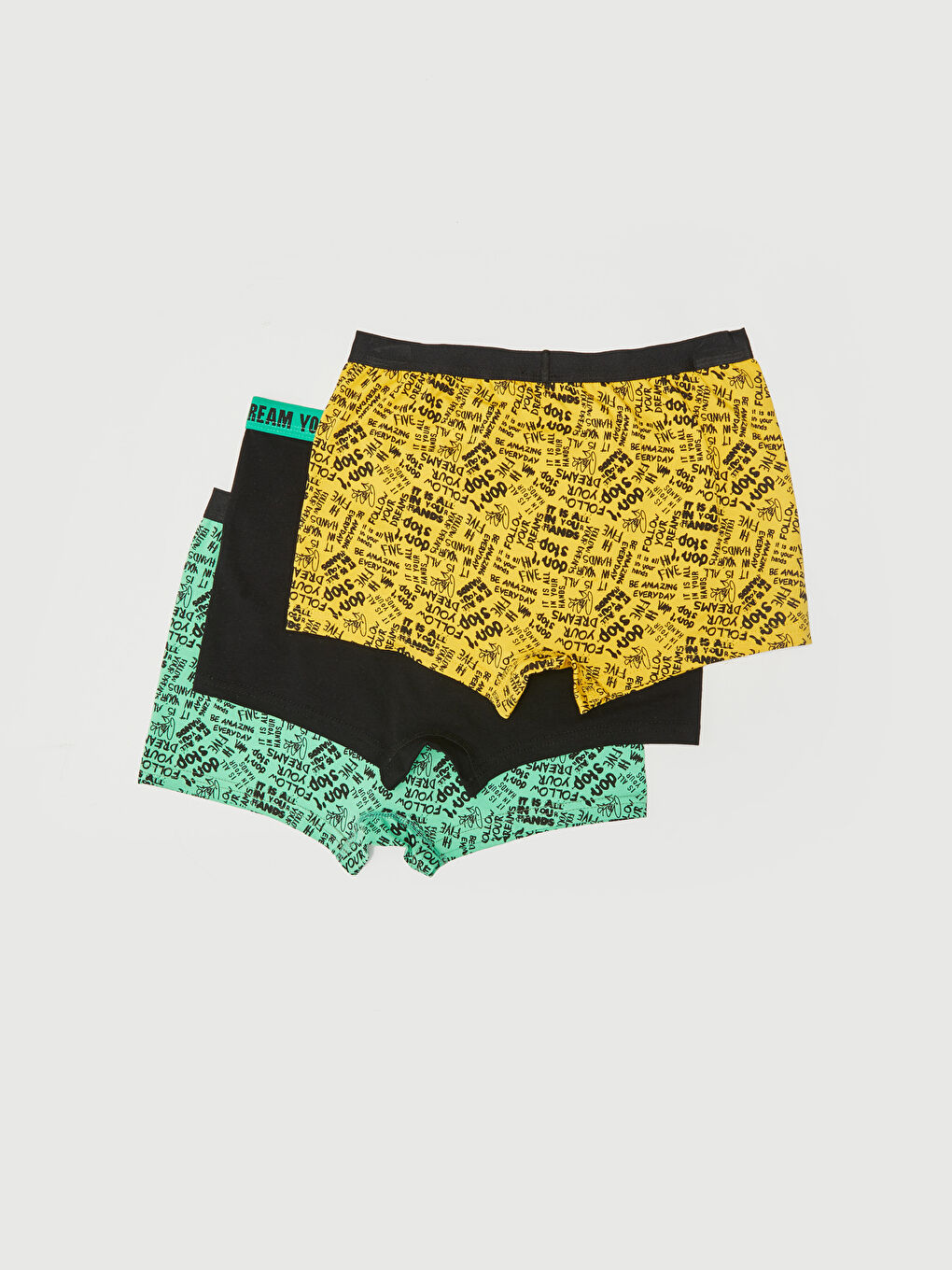 سراويل بوكسر قطن مطبوع للأولاد - عبوة من ٣ قطع-1