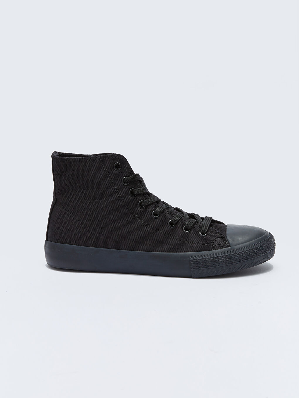 Siyah Bağcıklı Erkek Bilek Boy Spor Ayakkabı-1