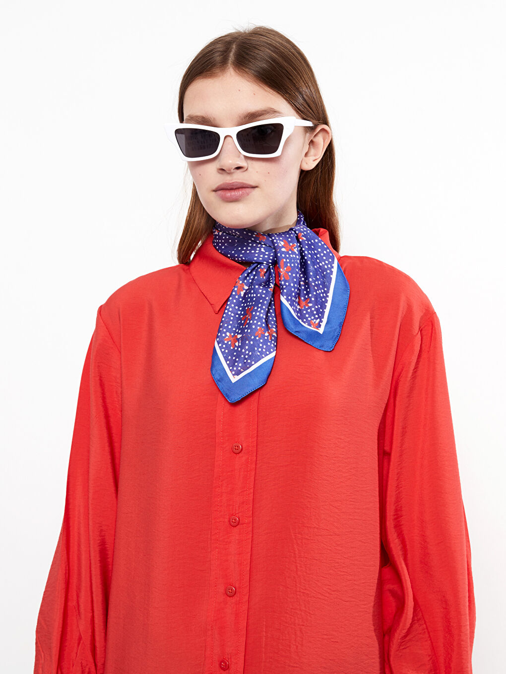 Patterned Women's Satin Bandana-1