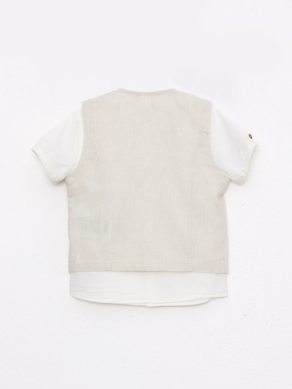 LCW baby Baby Jungen Hemd, Shorts und Weste 3-Teiliges Set -S2GA15Z1-FFB