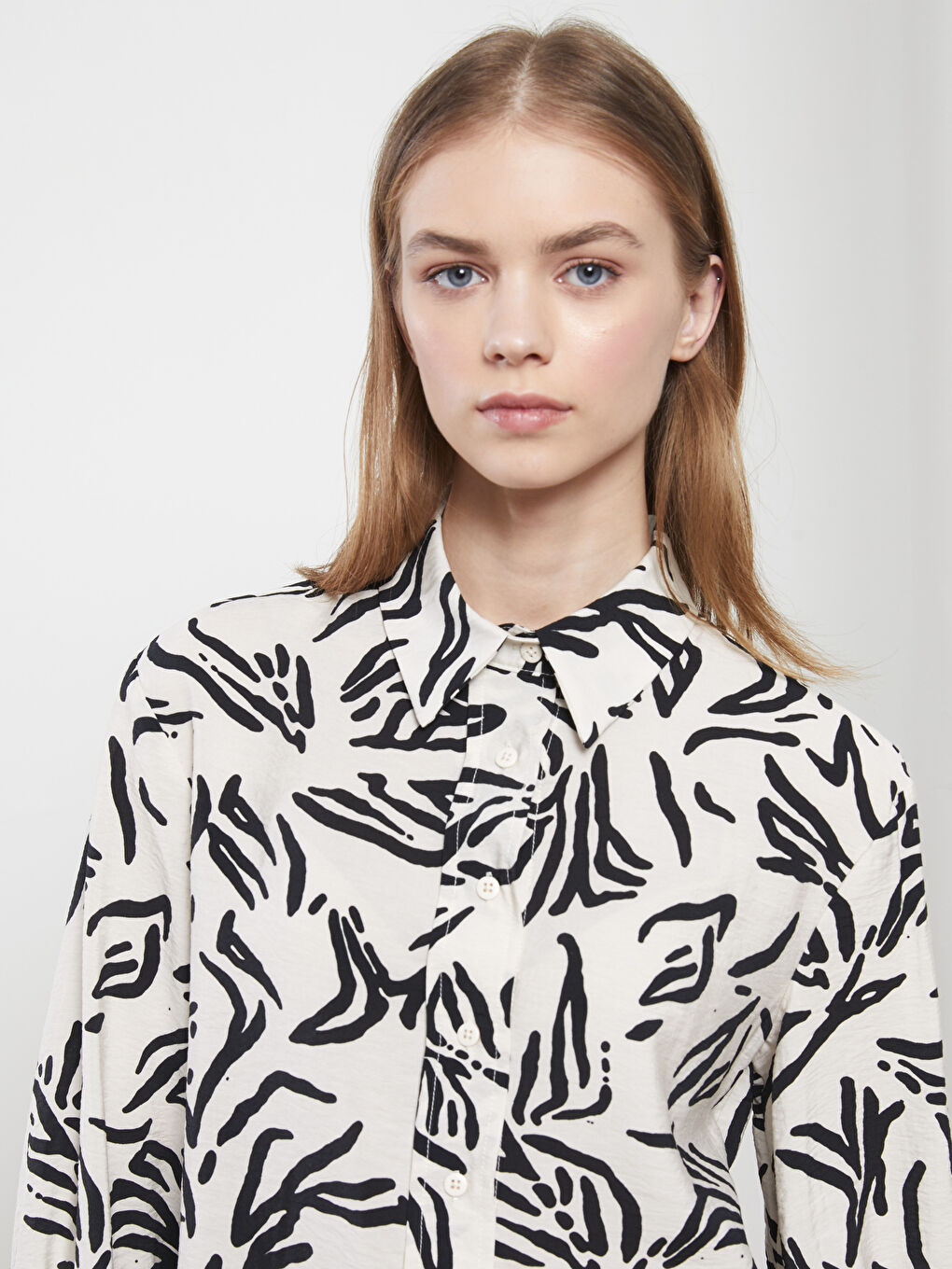 قميص تونيك منقوش للسيدات-3