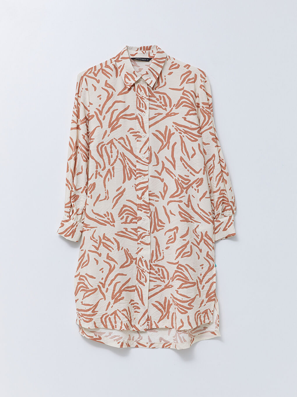 Patterned Women's Shirt Tunic-5