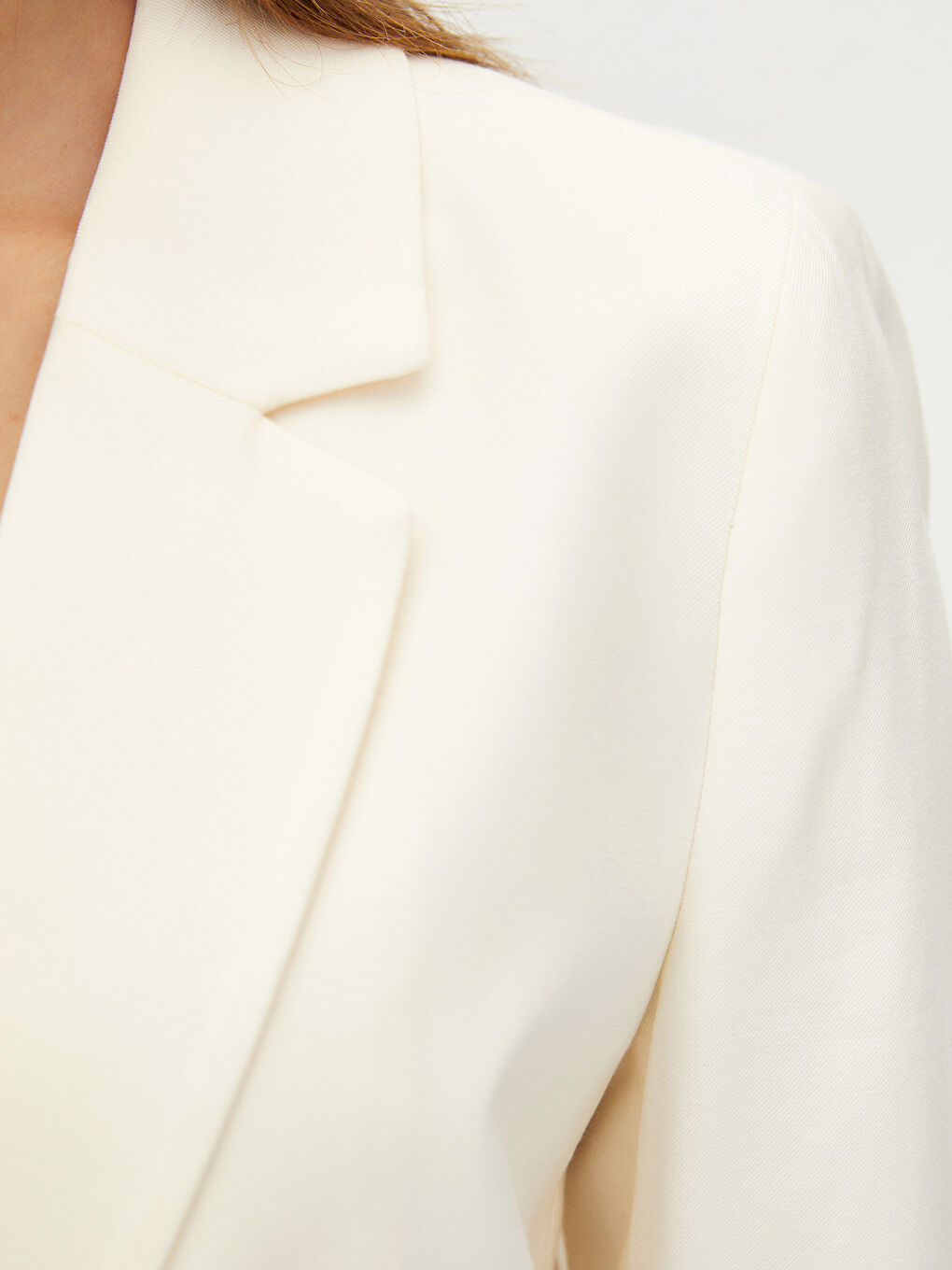LCW Vision Front Button Closure Long Sleeve Women's Blazer Jacket -S2GA30Z8-FDW