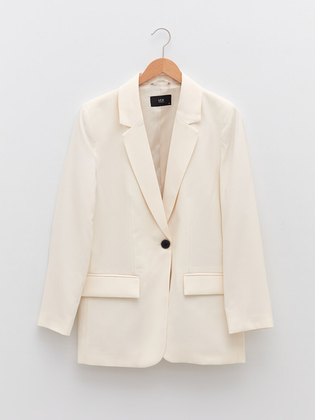 LCW Vision Front Button Closure Long Sleeve Women's Blazer Jacket -S2GA30Z8-FDW