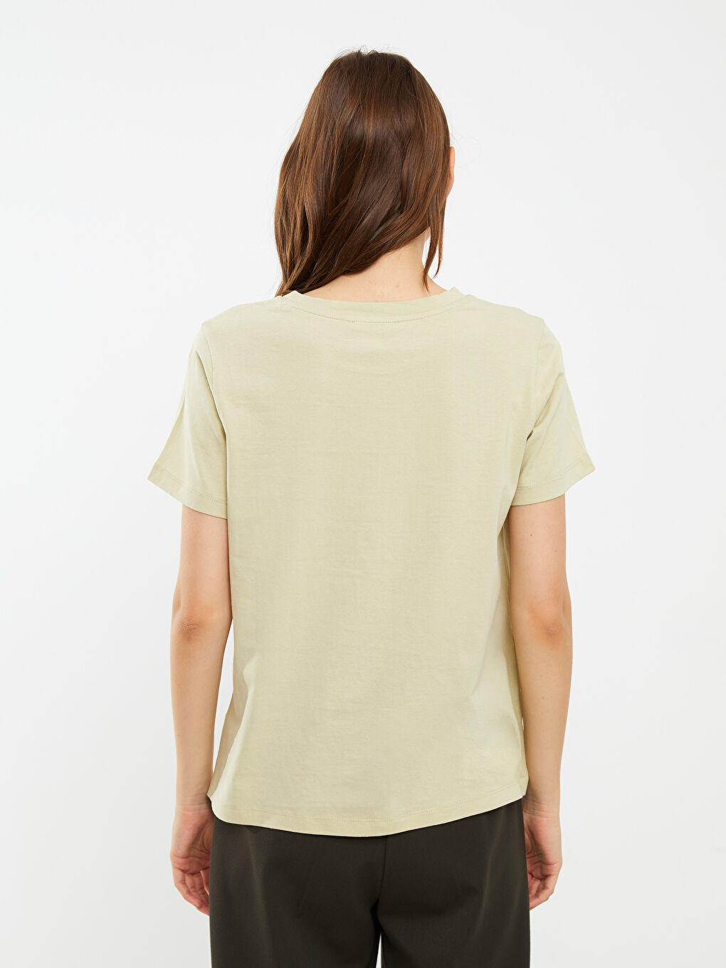 LC Waikiki Crew Neck Printed Short Sleeve Women's T-Shirt -S2GA69Z8-G7P