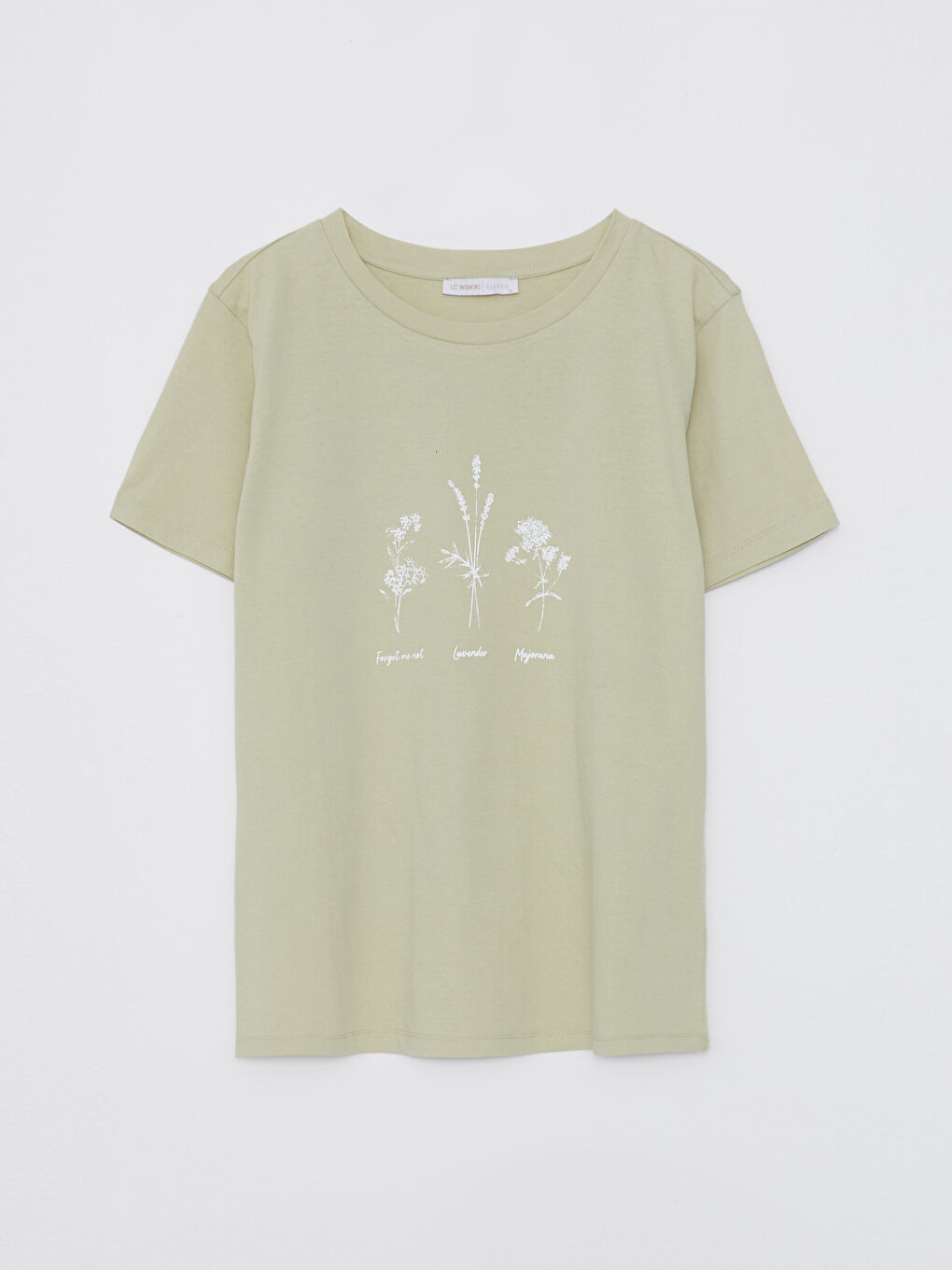 LC Waikiki Crew Neck Printed Short Sleeve Women's T-Shirt -S2GA69Z8-G7P