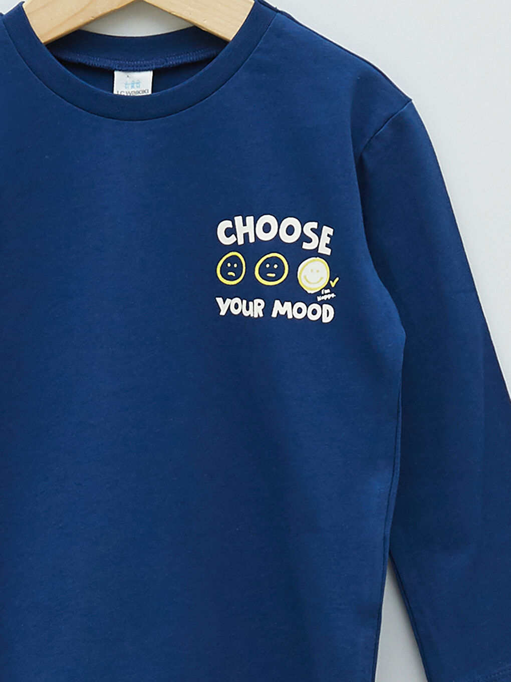 Crew Neck Long Sleeve Printed Baby Boys' T-Shirt-2