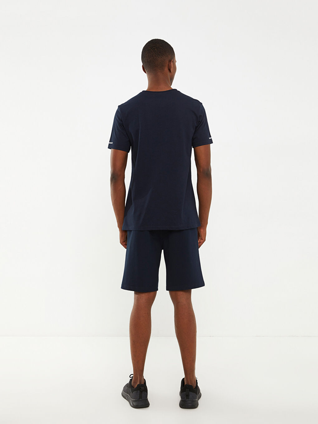 Lacivert Standart Kalıp Erkek Eşofman Takım-3