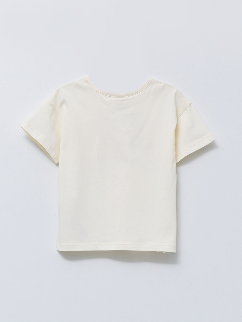 طقم تيشيرت قطن مطبوع برقبة دائرية وكم قصير وبنطال ضيق للبنات الرضع - عبوتان-2