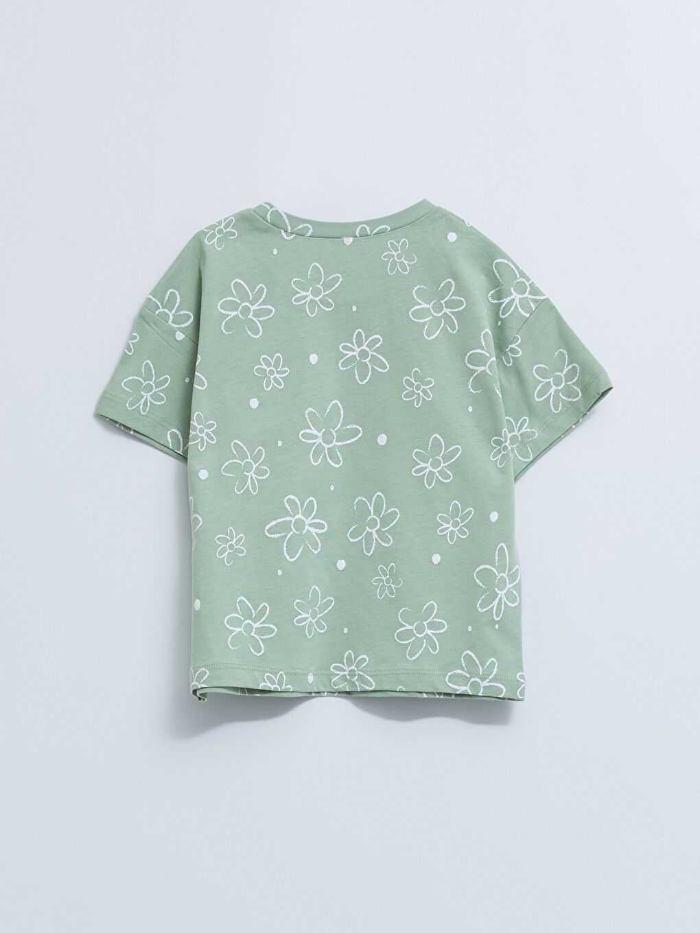 Футболка с круглым вырезом и коротким рукавом из хлопка с принтом и шорты для малышки - комплект из 2 предметов-2