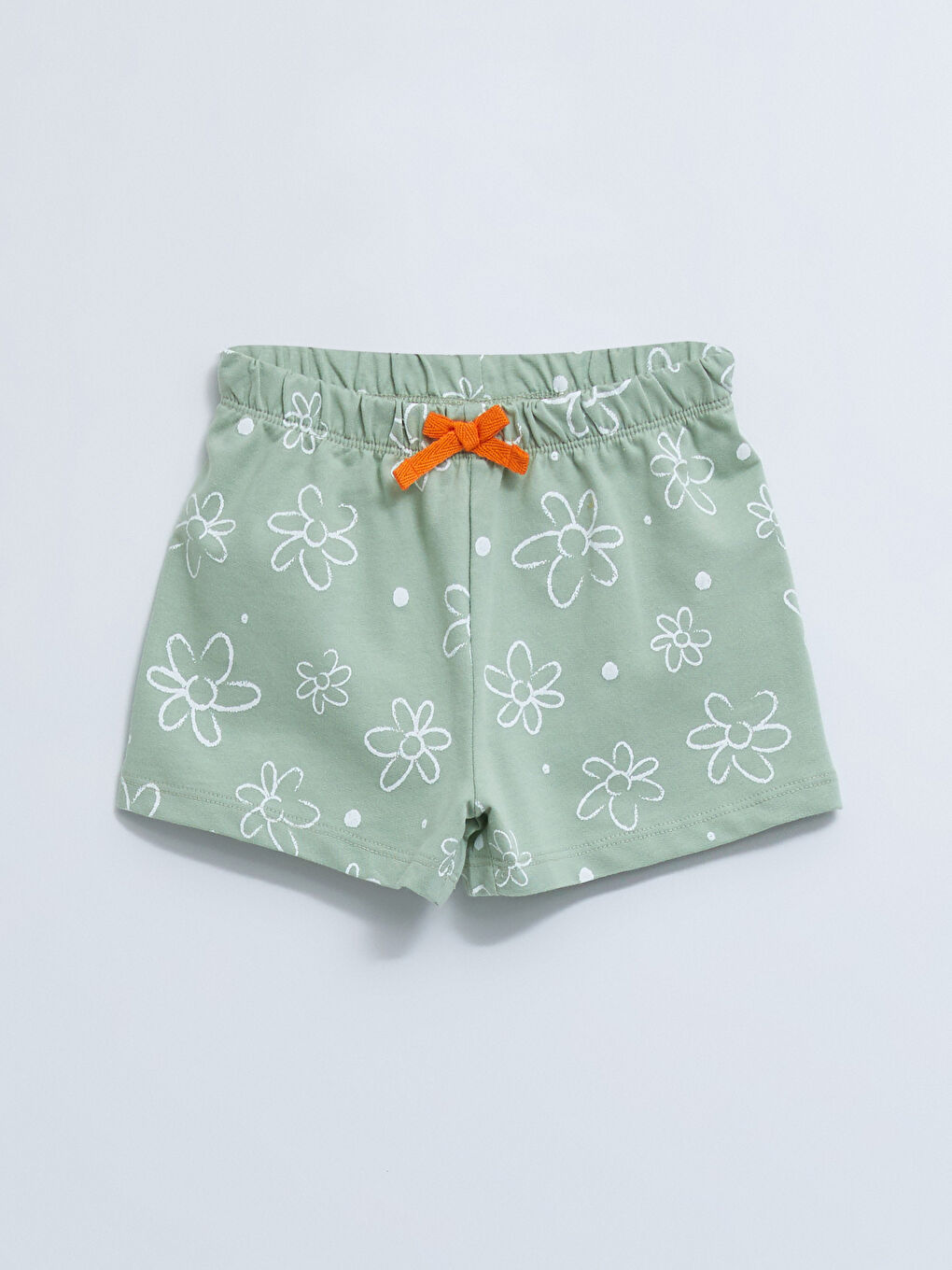 Футболка с круглым вырезом и коротким рукавом из хлопка с принтом и шорты для малышки - комплект из 2 предметов-3