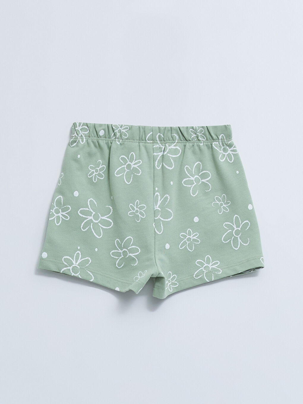 Футболка с круглым вырезом и коротким рукавом из хлопка с принтом и шорты для малышки - комплект из 2 предметов-4