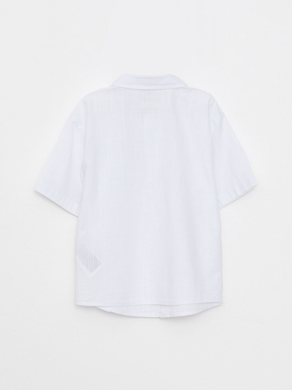 Beyaz Kısa Kollu Basic Erkek Bebek Gömlek ve Şort 2'li Takım-2