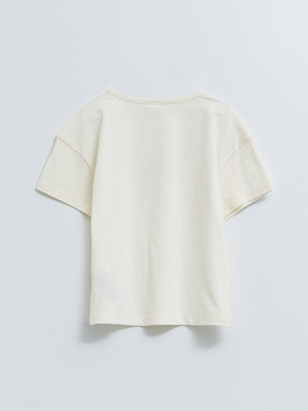 Crew Neck Short Sleeve Printed Baby Girls' T-Shirt and Shorts 2 Pack Set-3