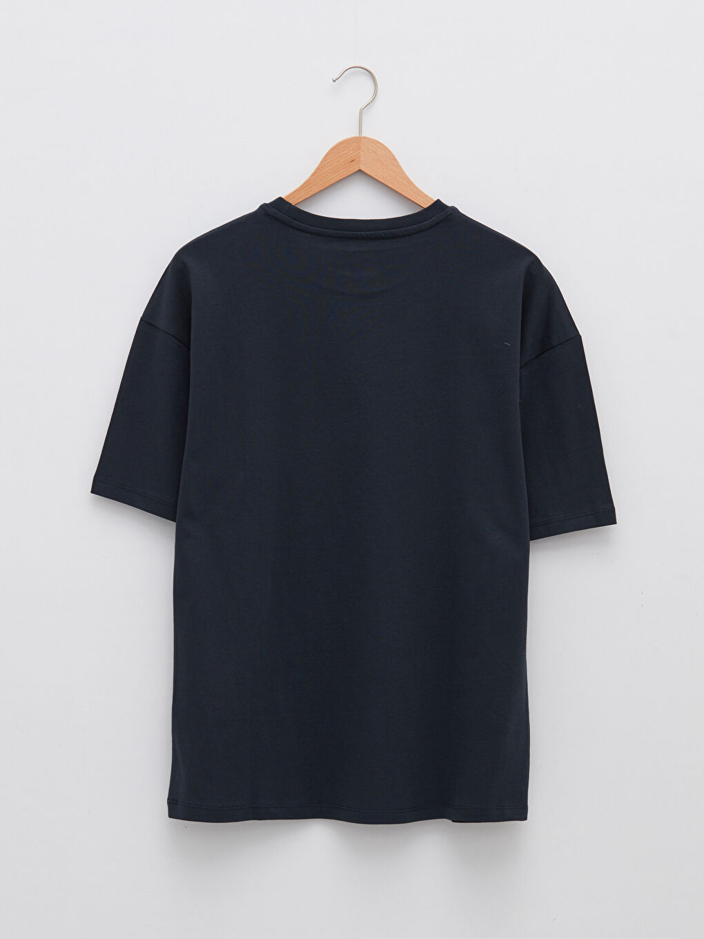 Antrasit Bisiklet Yaka Kısa Kollu Baskılı Penye Erkek Tişört-8