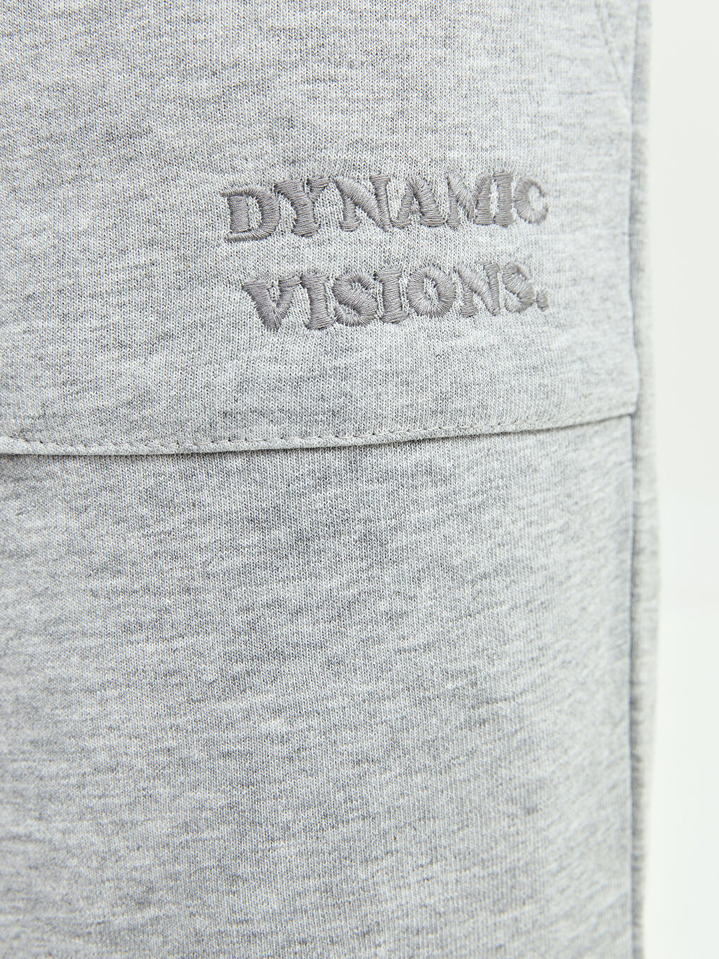 Gri Standart Kalıp Örme Erkek Şort-2