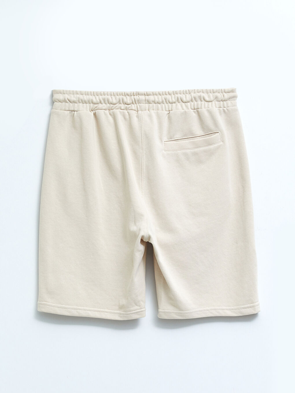 Bej Standart Kalıp Örme Erkek Şort-6