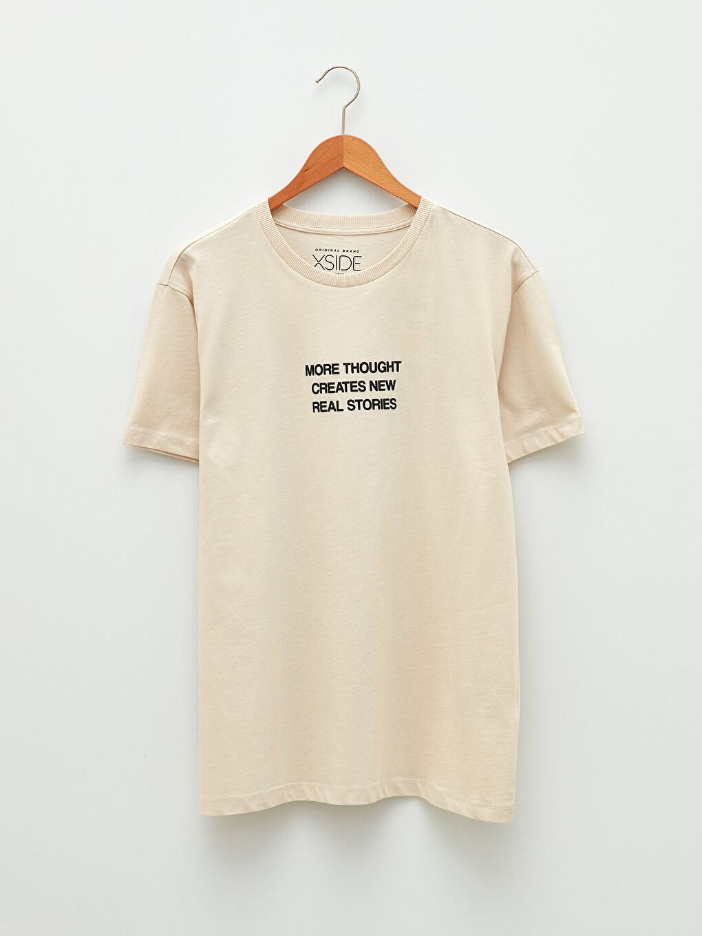 Crew Neck Short Sleeve Printed Combed Cotton Men's T-shirt-5