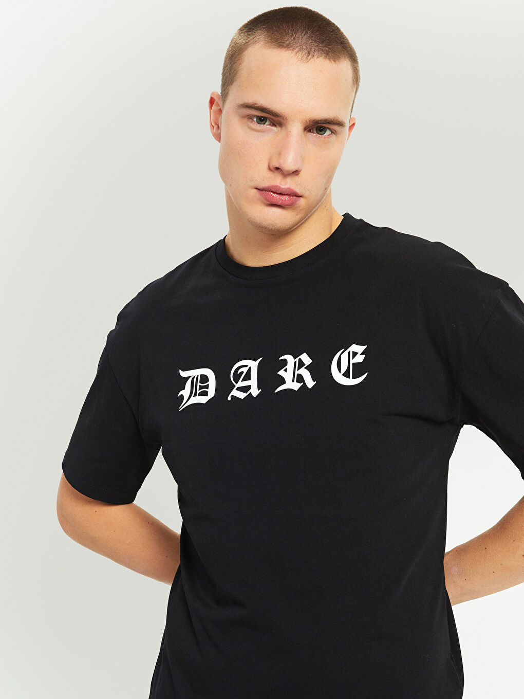 Crew Neck Short Sleeve Printed Combed Cotton Men's T-shirt