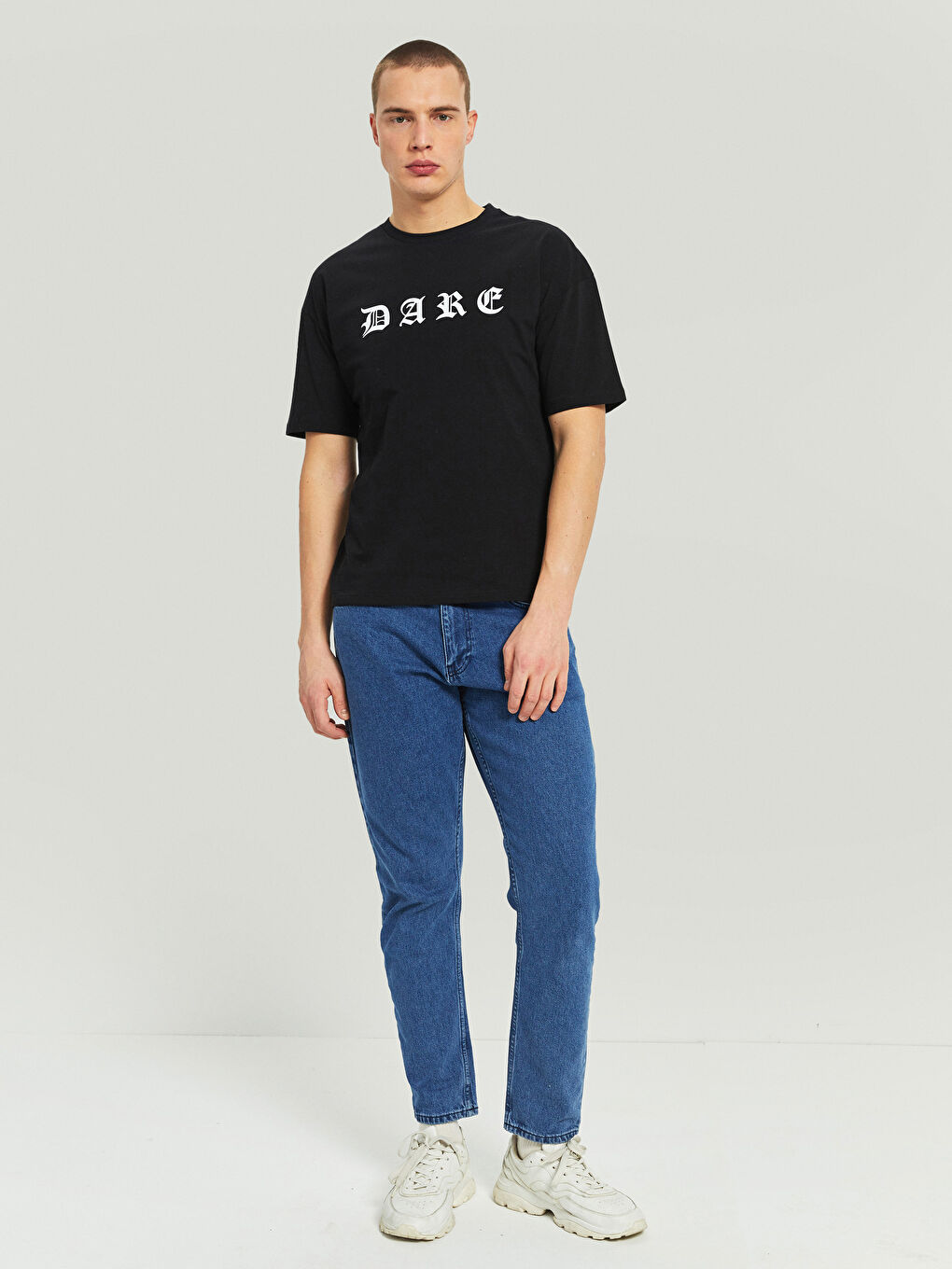 Crew Neck Short Sleeve Printed Combed Cotton Men's T-shirt-4