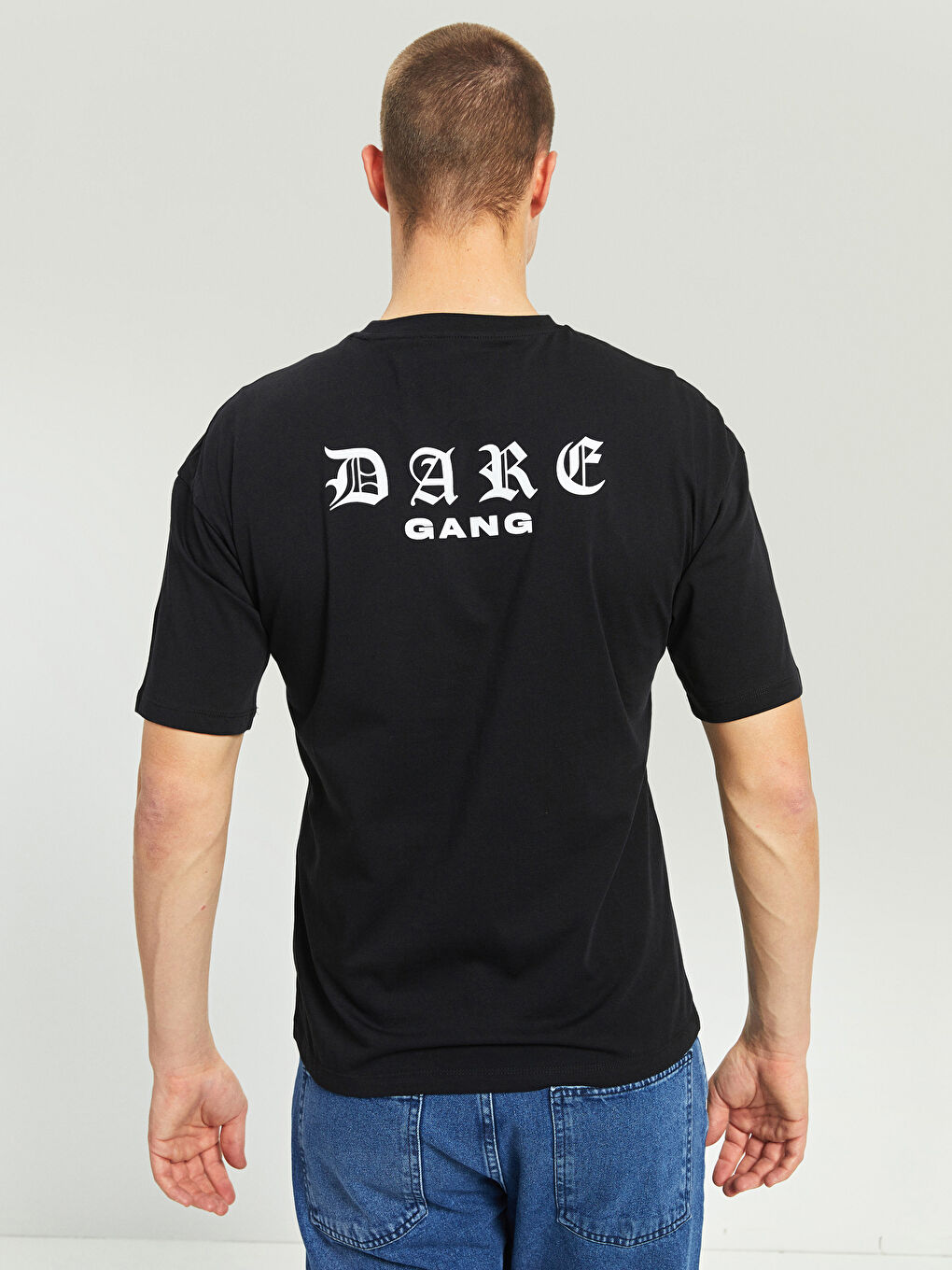 Crew Neck Short Sleeve Printed Combed Cotton Men's T-shirt-5