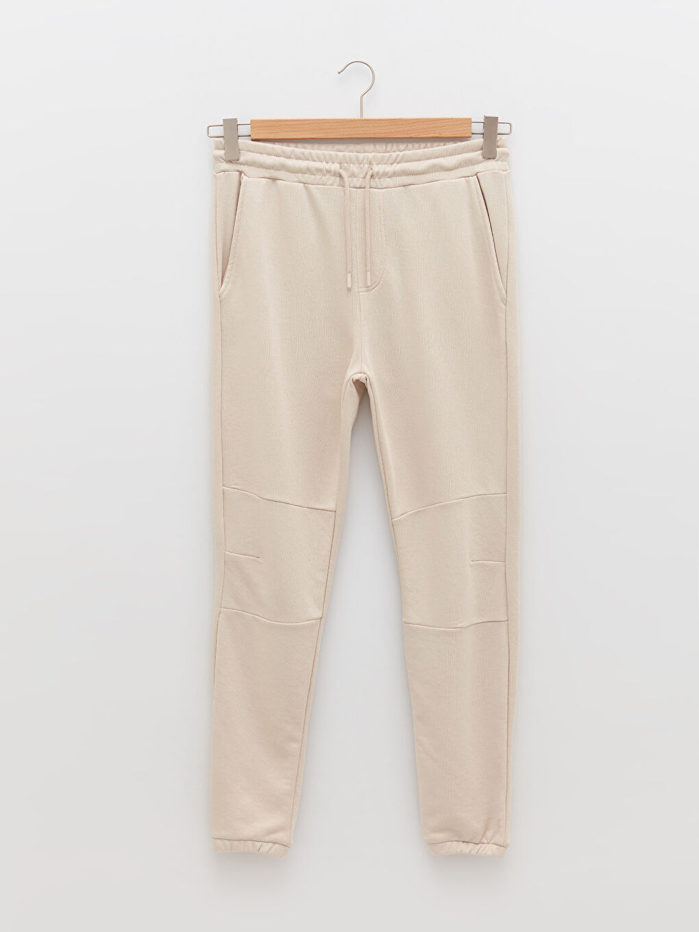 Bej Slim Fit Erkek Eşofman Altı-6