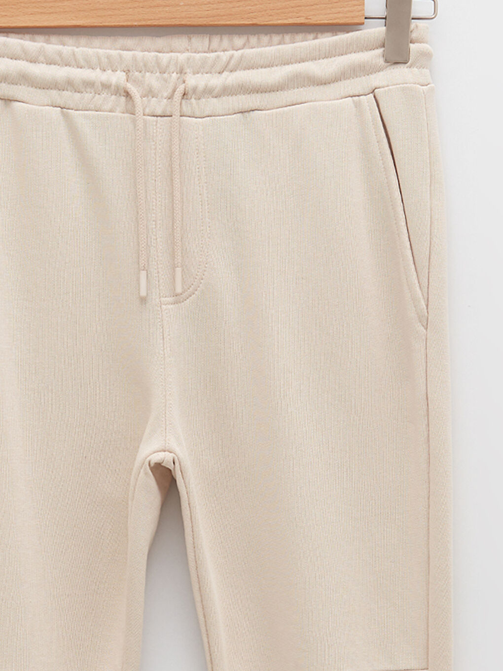 Bej Slim Fit Erkek Eşofman Altı-8