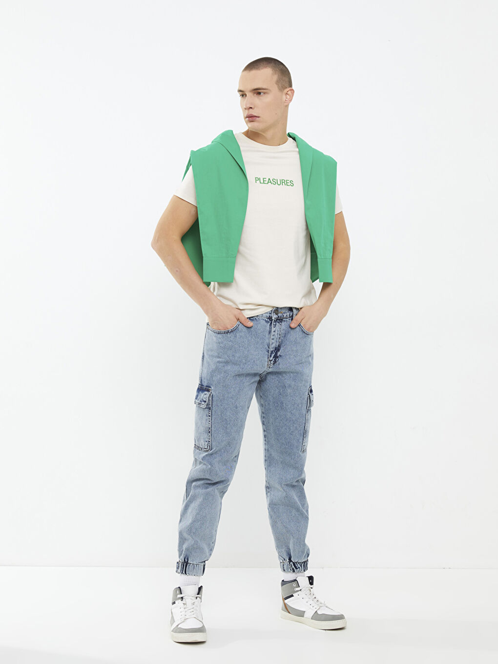 Crew Neck Short Sleeve Printed Combed Cotton Men's T-shirt-2