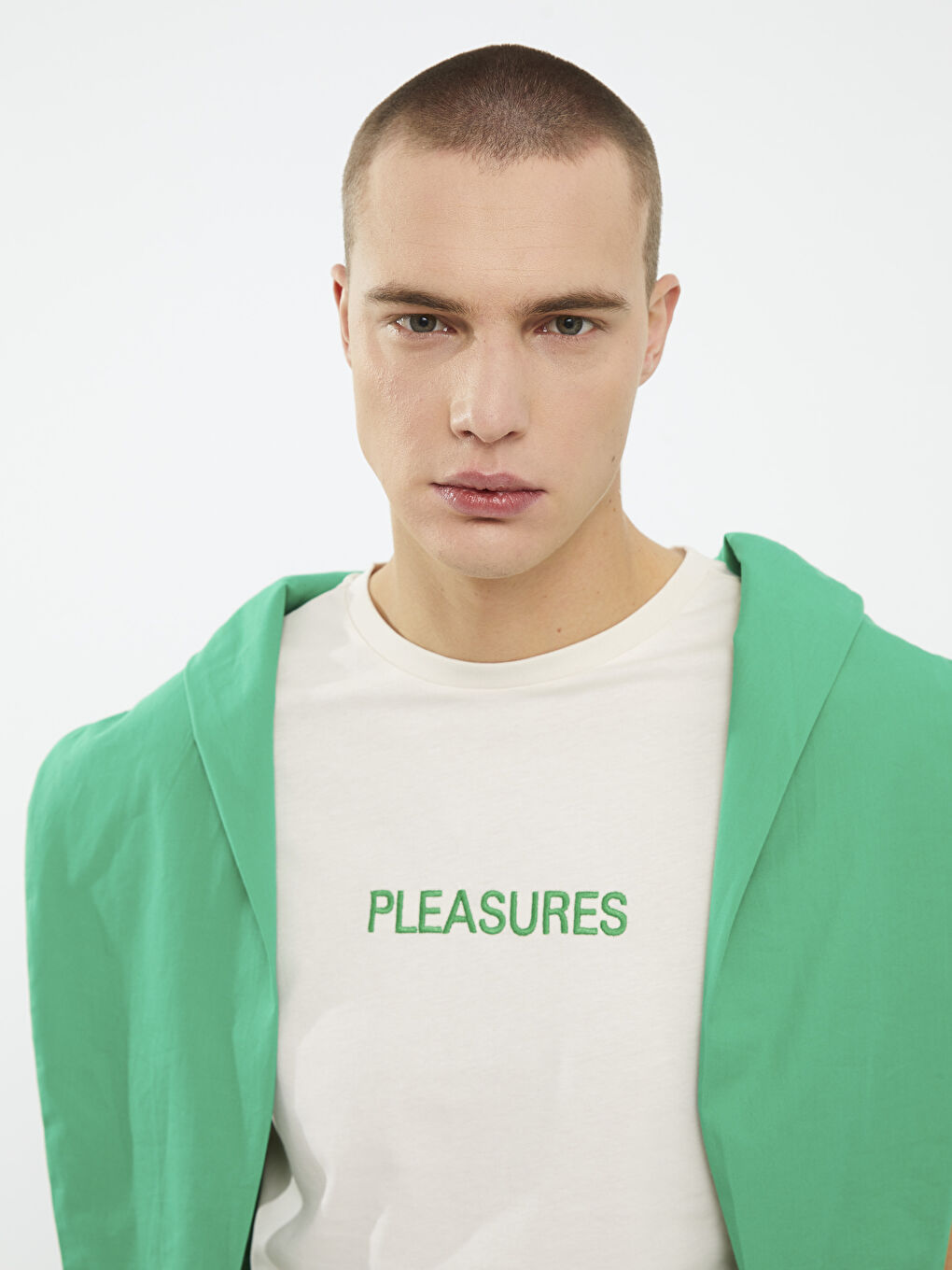 Crew Neck Short Sleeve Printed Combed Cotton Men's T-shirt-3