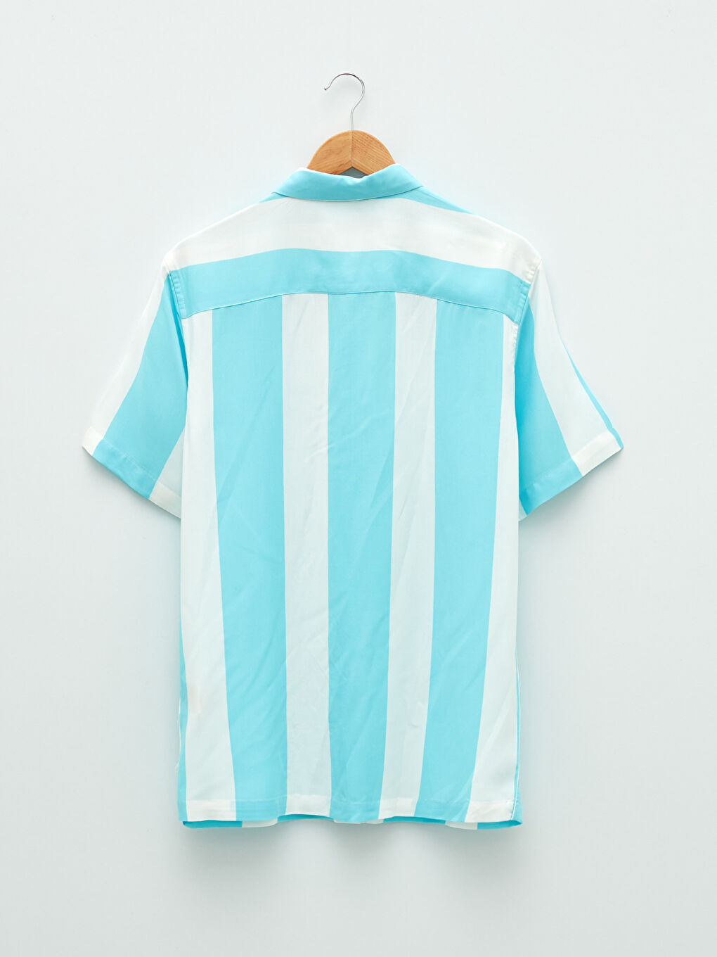 Regular Fit Short Sleeve Striped Men's Shirt-6