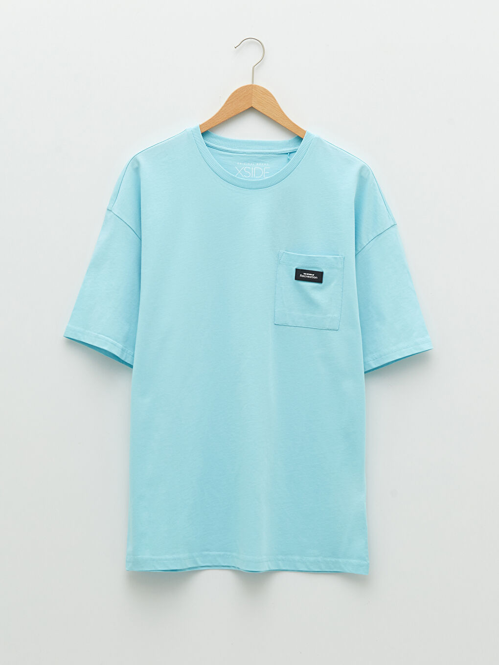 XSIDE Oversize Crew Neck Short Sleeve Jersey Men's T-Shirt -S2GC57Z8-RUE