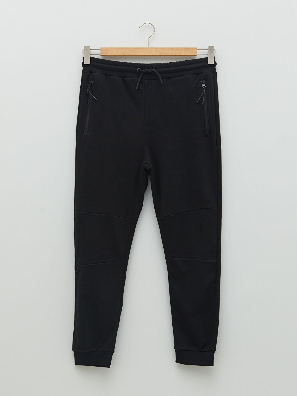 Siyah Standart Kalıp Erkek Pantolon-5