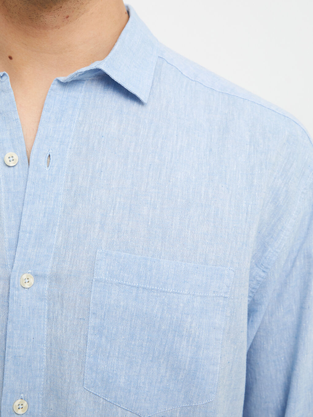 Oversize Long Sleeve Men's Shirt-3