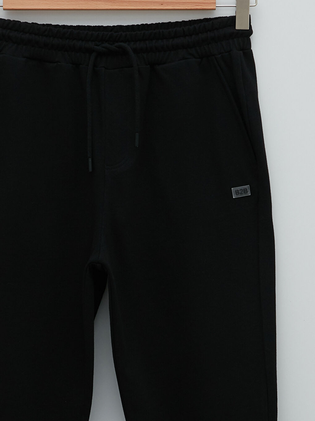 Siyah Standart Kalıp Erkek Eşofman Altı-7