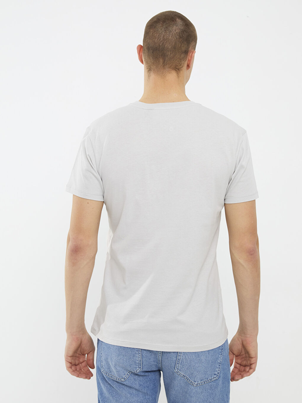 XSIDE Crew Neck Short Sleeve Nasa Printed Combed Cotton Men's T-Shirt -S2GD00Z8-RUC
