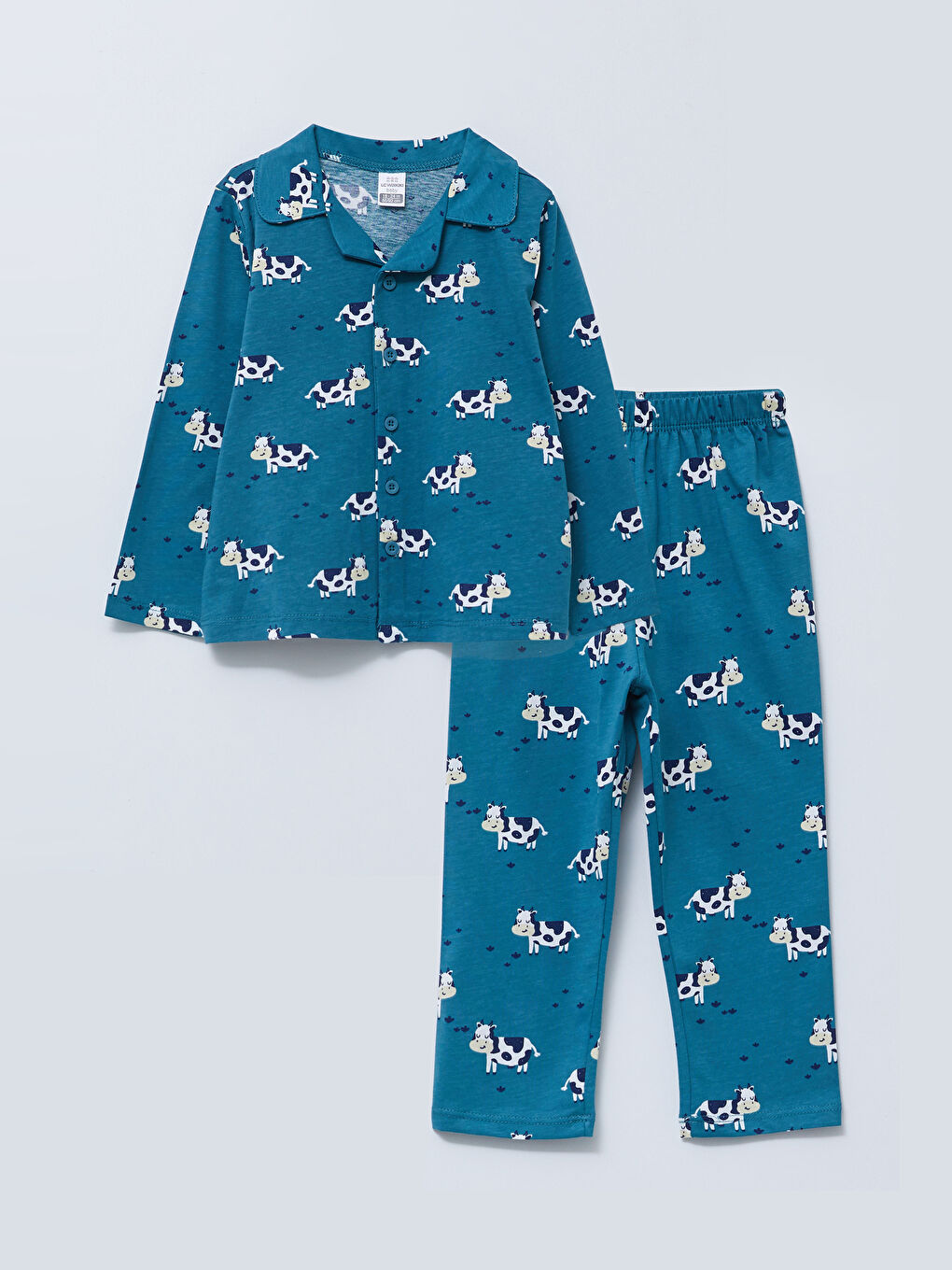 LCW baby Ensemble de pyjama en coton imprimé à manches longues avec col polo pour bébé fille -S2GD30Z1-LTX