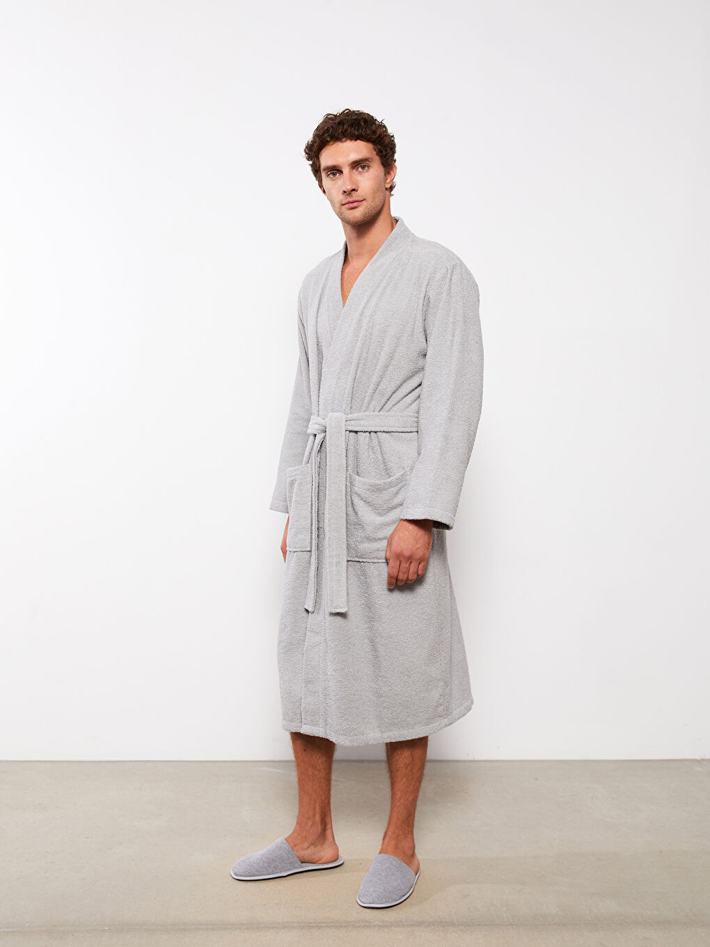 Plain Men's Home Slippers-1