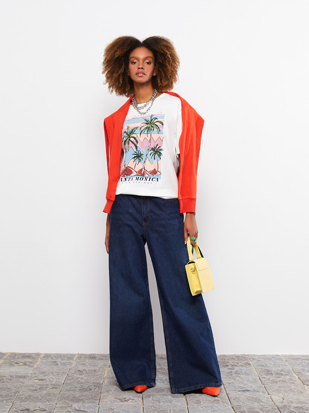 Тениска с кръгло деколте, отпечатани букви, къс ръкав, памук, за жени-1