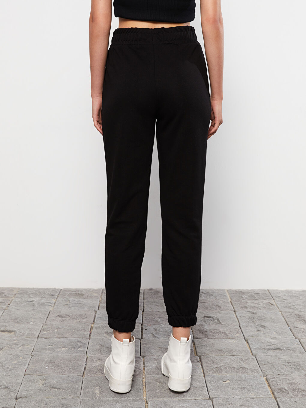 بنطال رياضي بطبعة بخصر مطاطي للسيدات-3