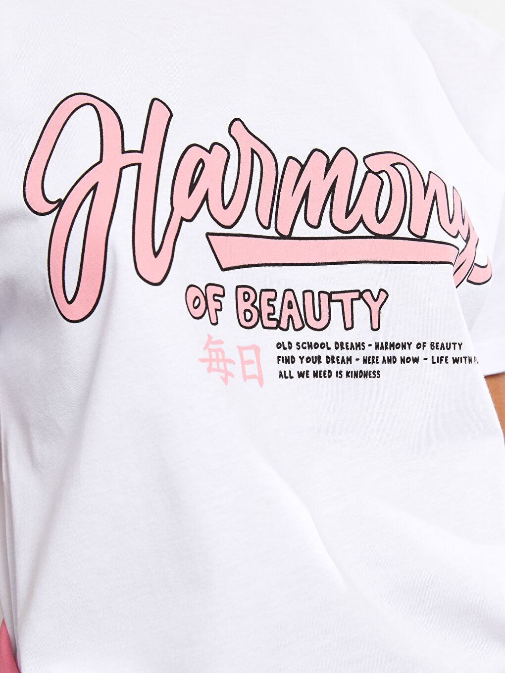 Crew Neck Letter Printed Short Sleeve Cotton Women's T-Shirt-6