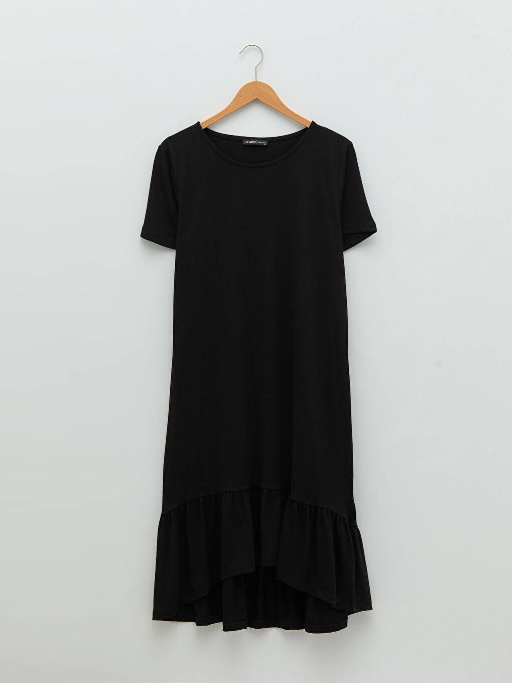 Robe Droite à Manches Courtes et Col Rond pour Femmes Grande Taille-10