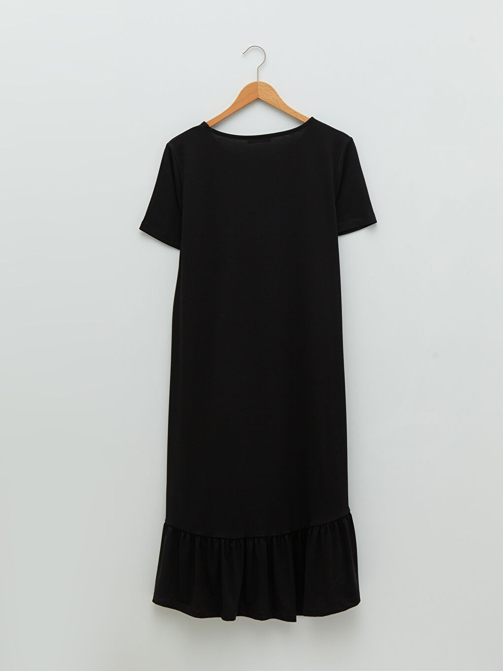 Robe Droite à Manches Courtes et Col Rond pour Femmes Grande Taille-11