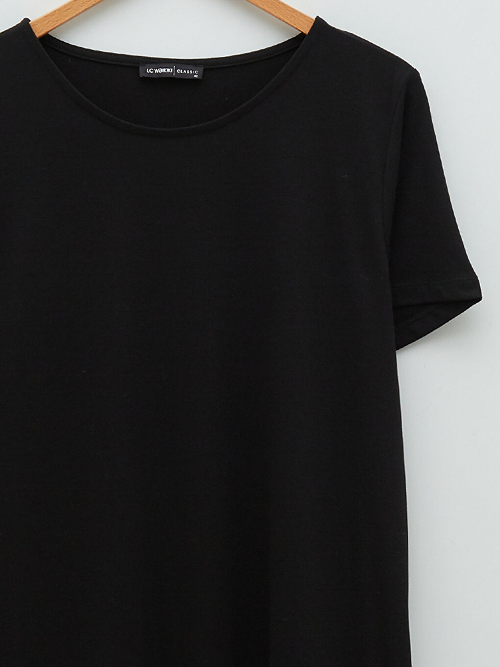 Robe Droite à Manches Courtes et Col Rond pour Femmes Grande Taille-12