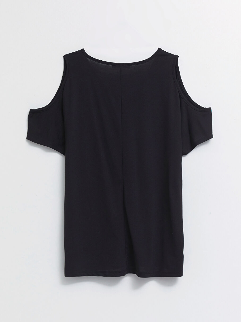 Plus Size V Neck Straight Short Sleeve Women T-Shirt-11