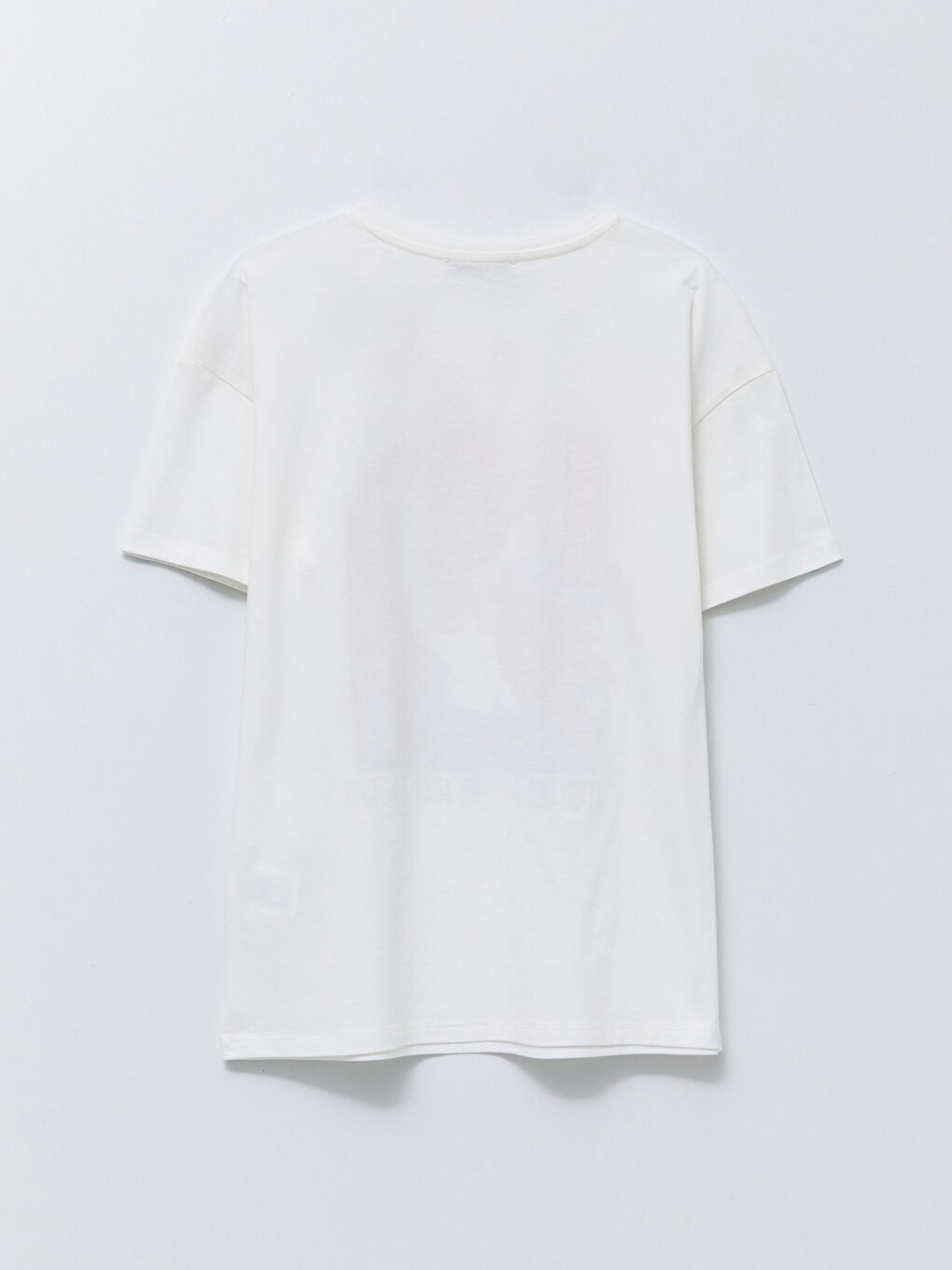 Crew Neck Printed Short Sleeve Women's Cotton T-Shirt-6