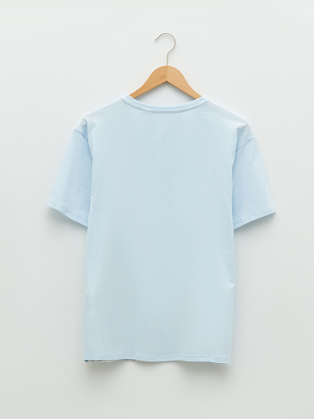 Crew Neck Mickey Mouse Printed Short Sleeve Cotton Women's T-Shirt-6